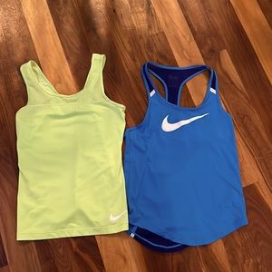 Girls Nike running tank tops size small